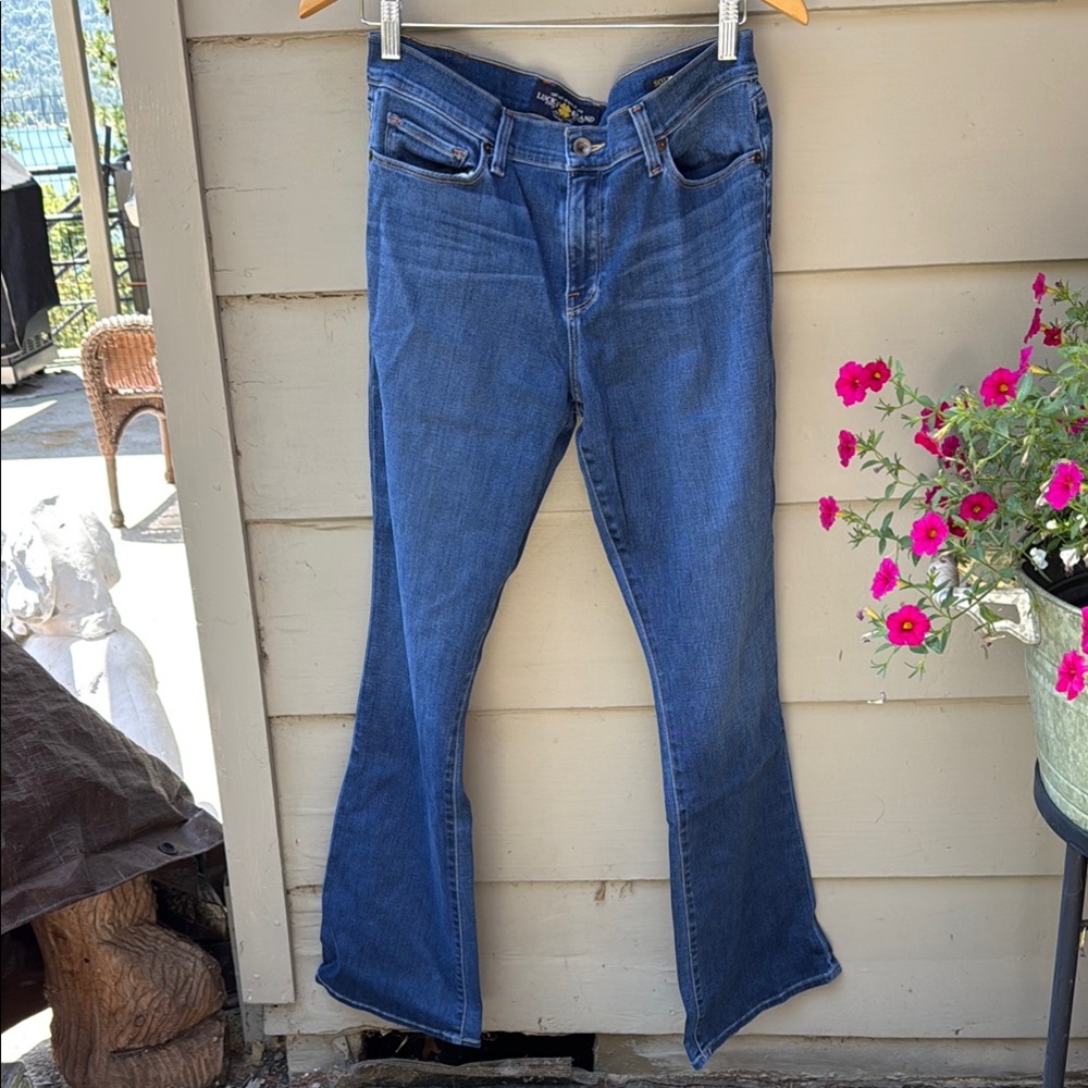 Lucky Brand Blue Flare Wide Leg Jeans size 32